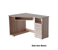 PC stůl rohový Prima -pravý-San Remo