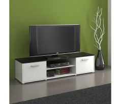 Televizní stolek Uno - černá/bílá