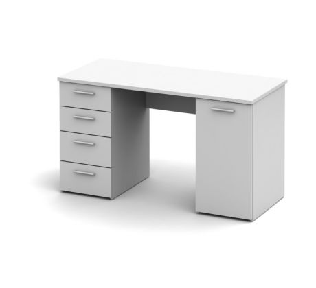 PC stůl Stach bílý