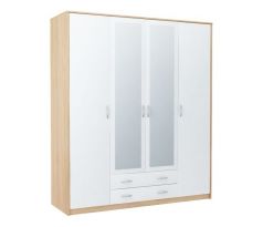 Skříň se zrcadlem Vika 4D2S 168cm