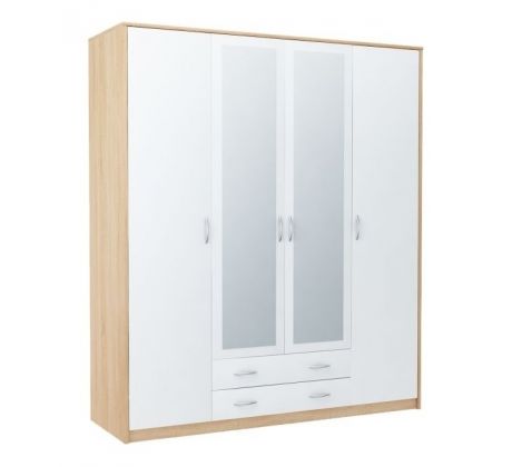 Skříň se zrcadlem Vika 4D2S 168cm