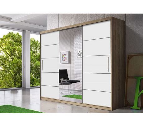Skříň Albatros se zrcadlem 250cm