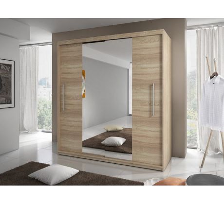 Skříň kombinovaná Toronto se zrcadlem 204cm