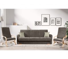 Sedací souprava Limba (Laosa) 3R+1+1 - čokoládová