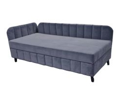 Postel s čely Lota 90cm šedá