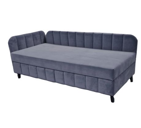 Postel s čely Lota 90cm šedá