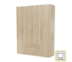 Skříň Gwen čtyřdvéřová 154cm