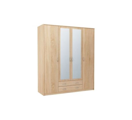 Skříň se zrcadlem Vika 4D2S 168cm