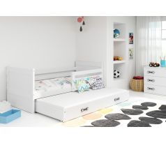 Postel s přistýlkou Riky II 90x200cm s rošty a matracemi