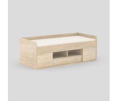Postel zvýšená Rea Poppo 90cm Dub sonoma