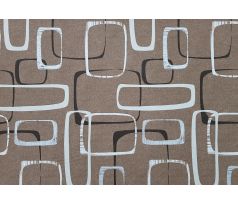 Postel polohovcí Senior rohová 90 x 200cm-levá Hnědá kombinace