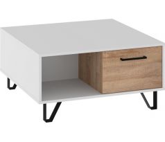 Konferenční stolek Boss bílá/dub sonoma